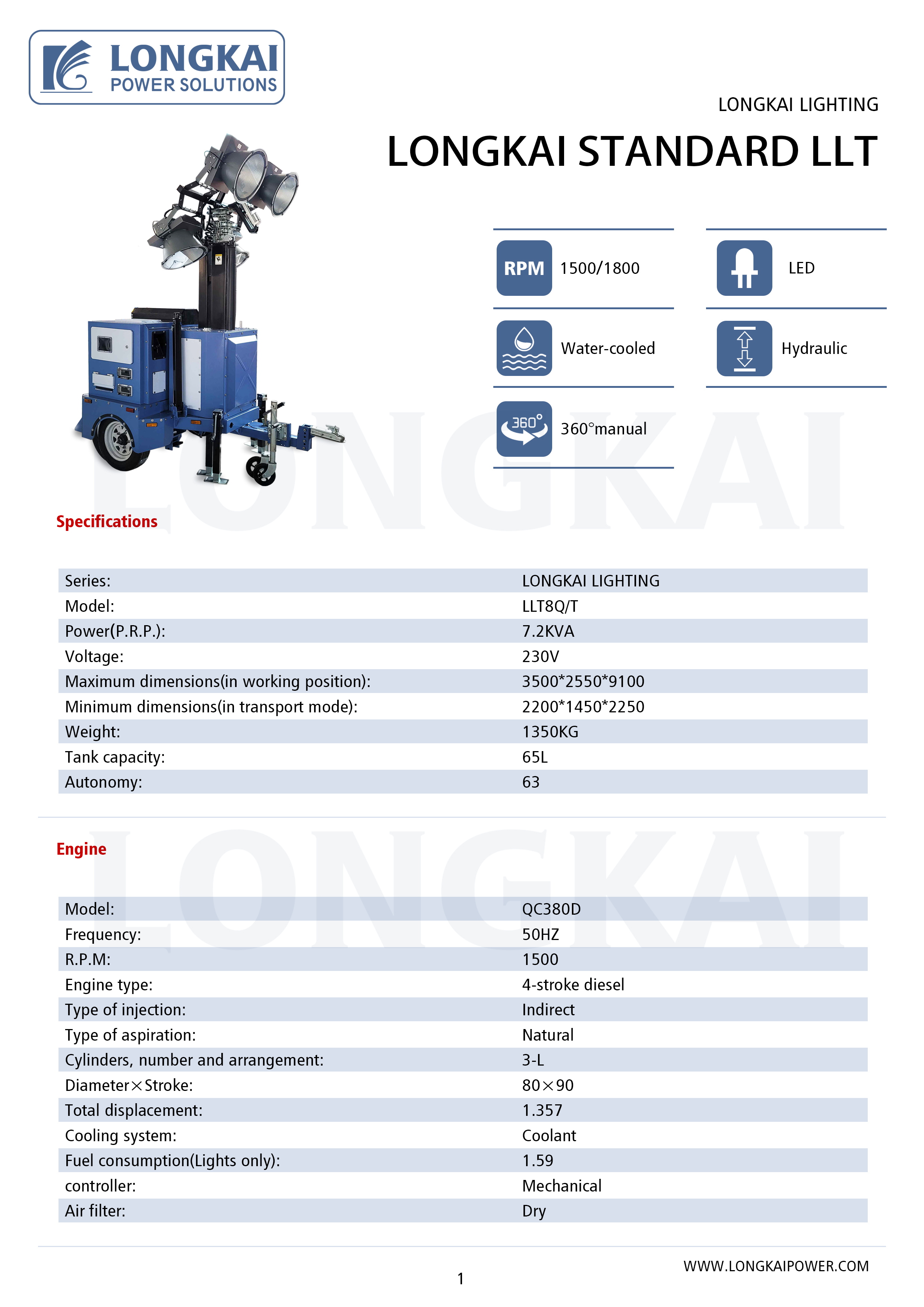 ILUMINA&Ccedil;&Atilde;O LONGKAI 1